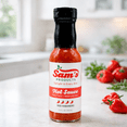 thumbnail image 2 of Red Habanero Hot Sauce – Spicy Caribbean Style Pepper Sauce – 5 oz Glass Bottle, 2 of 5