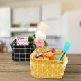 thumbnail image 2 of 4 Pack Of Folding Storage Box, Small Baby Linen Storage Organizer Sets Plastic Storage Box Organizer 20.5x17x15 Cm (A), 2 of 5