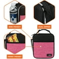 thumbnail image 5 of OPUX Premium Insulated Lunch Box, Soft School Lunch Bag for Girls Kids, Leakproof Small Lunch Pail Women Work, Reusable Compact Cooler Tote Lunchbox for Office Adult, Heather Pink, 5 of 8