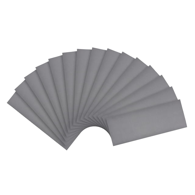 Uxcell 3000 Grits Waterproof Sandpaper Wet Dry Sand Paper Silicone Grey 15pcs