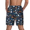 thumbnail image 4 of Uemuo Ball Sports Pattern Mens Swim Trunks Quick Dry Board Shorts with Mesh Lining, Stretch Beach Shorts Quick Dry No-Chafing Board Shorts-Medium, 4 of 9
