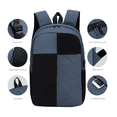 thumbnail image 2 of Mochila Para Laptop Carga Usb Negra con Azul, 2 of 3