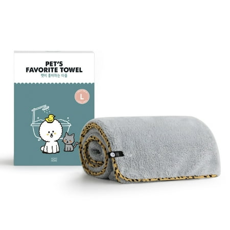 UPC: 0810068932379 | PET’S FAVORITE TOWEL (L)  Premium High Quality Microfiber Pet Towel  Ultra-Absorbent  Quick Drying Towel  Mustard  Made in Korea
