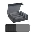 thumbnail image 3 of Caja para baraja de cartas, soporte para tarjetas con mangas, juguete para tarjetas de recolección, capacidad de 1800 tarjetas con Gris, 3 of 8