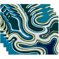 Simply Daisy 18" x 14" Agate Geometric Print Placemat