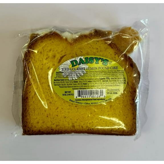 Daisy's Iced Gourmet Lemon Pound Cake 5 oz (Pack of 12)