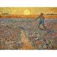 thumbnail image 3 of Van gogh, Vincent 24x19 Black Modern Framed Museum Art Print Titled - The Sower, 3 of 5