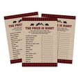 thumbnail image 1 of Inkdotpot 50 Sheet Lumberjack If The Price Is Right Rustic Kraft Baby Shower Game Gender Neutral Party Idea, 1 of 4