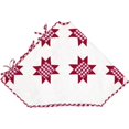thumbnail image 4 of vhc brands holiday decor - emmie white patchwork tree skirt, 60 diameter, red, 4 of 5