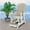 White, variant on OS Home and Office Furniture Resin Fan Back Balcony Glider in Weatherwood/Black