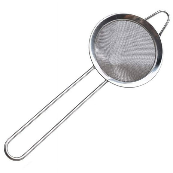 Tea Strainer, 3.3 Inch Fine Mesh Sieve Strainer Stainless Steel Mesh Strainer with Handle for Strain Drain and Rinse
