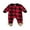 Red Black B, variant on Gureui Newborn Baby Boy Girl Christmas Footed Romper Plaid Deer One Piece Jumpsuit Sleepwear Pajamas