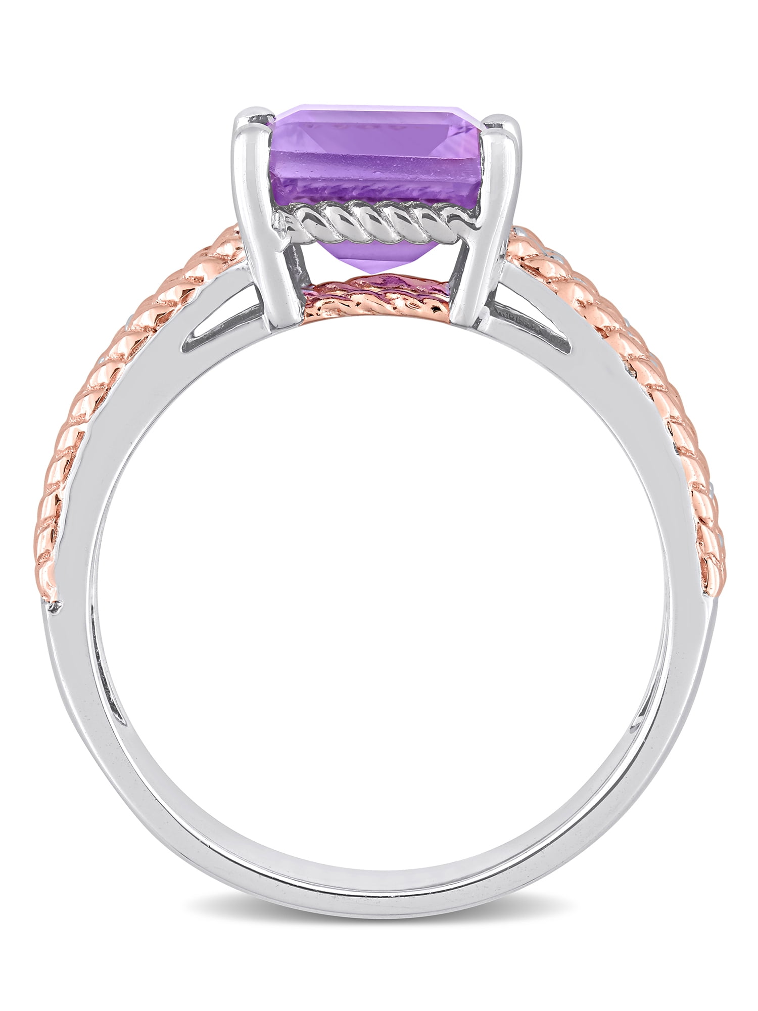Everly Women's Amethyst and Topaz Sterling Silver Ring
