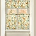 thumbnail image 4 of Fall Kitchen Curtains Valances and Tiers 3 Piece Set,Thanksgiving Watercolor Leaves Rod Pocket Short Kitchen Tier Curtain over Sink Window,Farmhouse Cafe Curtains for Kitchen Autumn Decor 36 Inch, 4 of 5