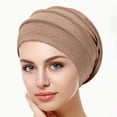 thumbnail image 4 of ZQUUVOU Women's Slouch Beanie Knit Adjustable Hat Cotton Soft Lightweight Casual Comfortable Stretchy Headwear Skull Cap Coffee, 4 of 4