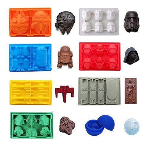 Silicone Ice Cube Tray Star Wars Chocolate Jelly Candy Soap Cake Mold Tools 