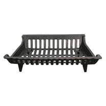 18 Inch Cast Iron Fireplace Grate for Fireplace Log and Holders, Home Improvement, and Hearth , Black