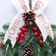 thumbnail image 4 of Decoraciones de corona navideña, guirnalda de árbol artificial oel, arreglo floral navideño para decoración de bodas, jardín, chimenea, escalera, decoración colgante navideña (70 cm) JM  JM, 4 of 5