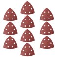 thumbnail image 1 of Lija de Detalle Triangular, Papel de Lijado, Almohadillas de Lijado Variadas, 6 Agujeros 80 Grits 10pcs, 1 of 5