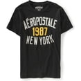thumbnail image 1 of Aeropostale Mens 1987 New York Painted Graphic T-Shirt, Gris, X-Small Aeropostale Camiseta gráfica, 1 of 1