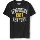 thumbnail image 1 of Aeropostale Mens 1987 New York Painted Graphic Camiseta, Gris, Mediano Aeropostale Camiseta gráfica, 1 of 1