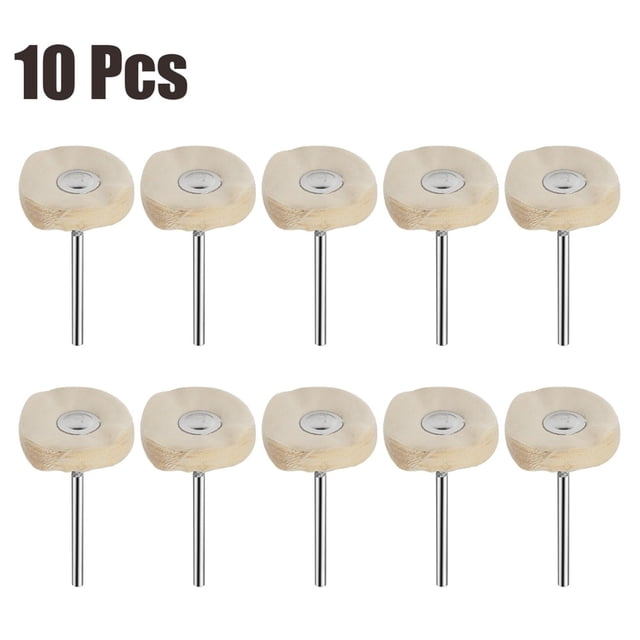 Greenne 10Pcs Cloth Polishing Wheel Rotary Tool Accessory Buffing Pad For Jewelry Metal