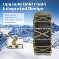 thumbnail image 4 of Slsy 8 Pack Snow Chains Adjustable Tire Chains for Tire Width 215-285 mm SUV Truck Pickup, Quick Fit Easy Installation Tire Chains, Thickened Car Anti Skid Tire Chains, 4 of 8