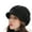 Black, variant on Beret Hats for Women White One Size Women Newsboy Cap Visor Beret Hats Soft Panels Vintage Cabbie Hat Cap for Women Girls