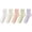 Multicolor 2, variant on MEICHEN Women's Solid Color Crew Socks 5 Pairs Thin Breathable Athletic Socks Casual Cotton Mid Calf Socks for Sports Running Daily Wear