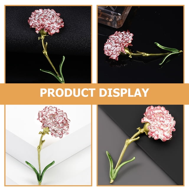 Houderco Pin De Clavel Rosa Para Chaquetas Suéteres Y Prendas De