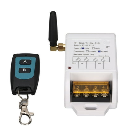 

Relay RF Transmitter Receiver Stable Relay Remote Control Simple To Use 433Mhz For LED Light Garage Door