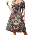 thumbnail image 2 of Vestido de fiesta de manga corta con diseño de oso relámpago, vestidos de mujer para ocasiones especiales, vestidos de mujer, 2 of 7