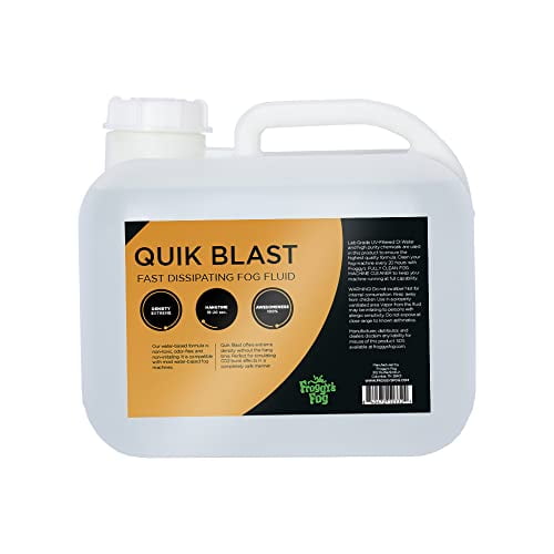 Froggy's Fog® - QuikBlast® Fog Juice - CO2 Blast Effect Fog Machine Fluid - Best Fluid for Chauvet® DJ Geyser