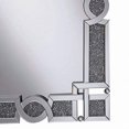 thumbnail image 3 of Benjara BM230487 Interlocking Mirrored Wall Mirror with Crystal Beads, Silver, 3 of 5
