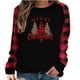thumbnail image 2 of Pntutb Mujer Otoño e Invierno Impreso Camiseta Suelta Manga Larga Blusa Cuello Redondo Casual tops Pntutb Pntutb-2751, 2 of 5