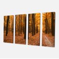 thumbnail image 2 of Yellow Trees and Fallen Leaves - Modern Forest Canvas Art, 2 of 3