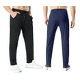 thumbnail image 3 of ASUDESIRE 2 Pack Men's Sweatpants Quick Drying Open Bottom Active Athletic Casual Pants Jogger Running Workout Gym Pants with Pockets, 3 of 7