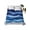 Blue, variant on Navy Blue Ombre Flat Sheets Only Queen Size, Soft Breathable Bed Top Sheets for Mattress, Modern Moire Abstract Art Luxury Luxury Bedding Flat Sheets for Home Hotel Bedroom Bed Protection