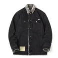 thumbnail image 4 of LIUJUNSHOP Distressed Men's Denim Jacket Mens Denim Jacket Winter Fashion Trend Lapel Collar Casual Daily Wear Utility Outerwear Coat, 4 of 6