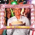 thumbnail image 3 of 1 Pc Birthday Inflatable Photo Frame PVC Party Photo Props Supply for Age 30, 3 of 6