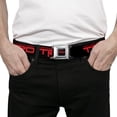 thumbnail image 3 of Toyota Belt, Seatbelt Buckle Belt, Toyota Racing Development Text and TRD Logo Black Red, Youth 22 to 32 Inches, 3 of 9