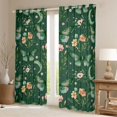 thumbnail image 2 of Homewish Green Butterflies Curtains Pack of 2 (42x84 Each) for Boys Girls,Chic Flowers Curtains Blackout,Spring Graden Bedroom Curtains,Microfiber Bedroom Decor, 2 of 6