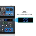 thumbnail image 3 of Mezclador de Audio de Estudio Portátil, Mezclador Estéreo DJ de 8 Canales Con 99 Efectos, Mezclador de Sonido mp3 para PC Para Bares, Clubes, Escenario, Guitarra, Bajo, Bajo,, 3 of 7