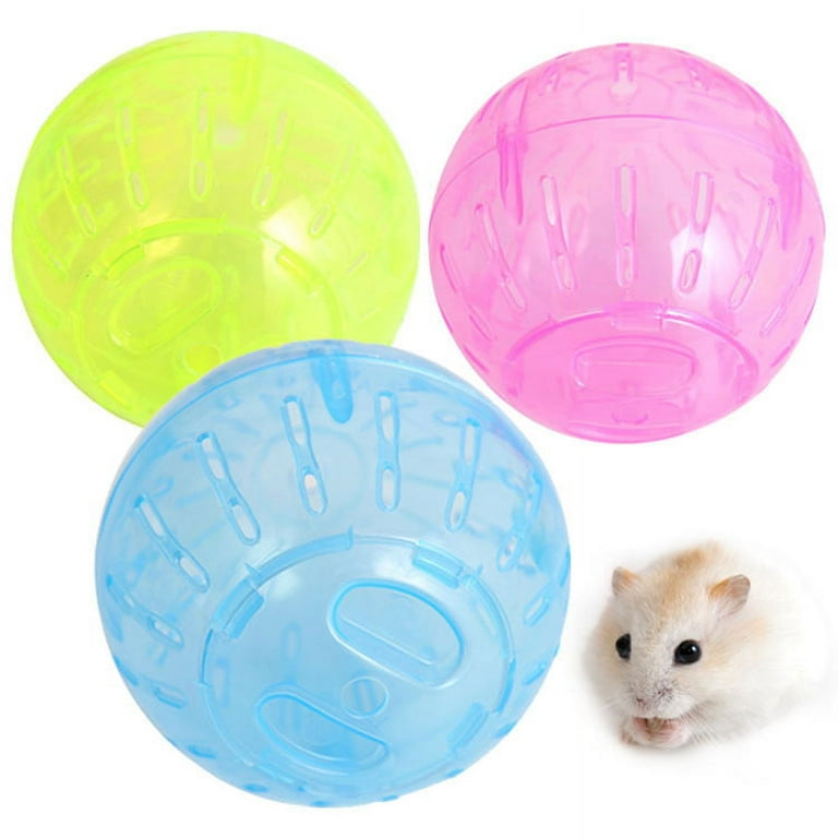 Pet Rodent Mice Jogging Hamster Gerbil Rat Toy Plastic Exercise Ball Lovely Hamster Spray Moss for Hamsters Hamster Cage for Hamster for Rabbit Chew