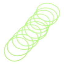 Hemoton 10pcs Silicone Bracelets Glow In The Dark Silicone Bands Party Wristbands