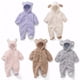 thumbnail image 2 of Newborn Baby Rompers Autumn Winter Warm Fleece Baby boys Costume Baby Girls Clothing Animal Overall Baby Jumpsuits, 2 of 5