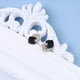 thumbnail image 2 of Aretes cuadrados negros vintage Pendientes de botón cuadrados de ónix de cristal Pendientes cuadrados huecos Pendientes de esmalte negro geométrico dorado, 2 of 5