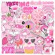 thumbnail image 1 of Pegatinas estéticas rosas para niña, pegatinas lindas impermeables, 50 Uds., botella de agua, pegatinas para teléfono portátil para adolescentes y niños, 1 of 5