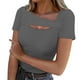 thumbnail image 3 of Tops de manga larga,Blusa informal para mujer con cuello en V, manga tres cuartos, poliéster, color liso, uso diario, sopatenor, 3 of 9