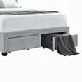 thumbnail image 5 of Light Grey 4-drawer Full Storage Bed with Tufted Design, 5 of 5